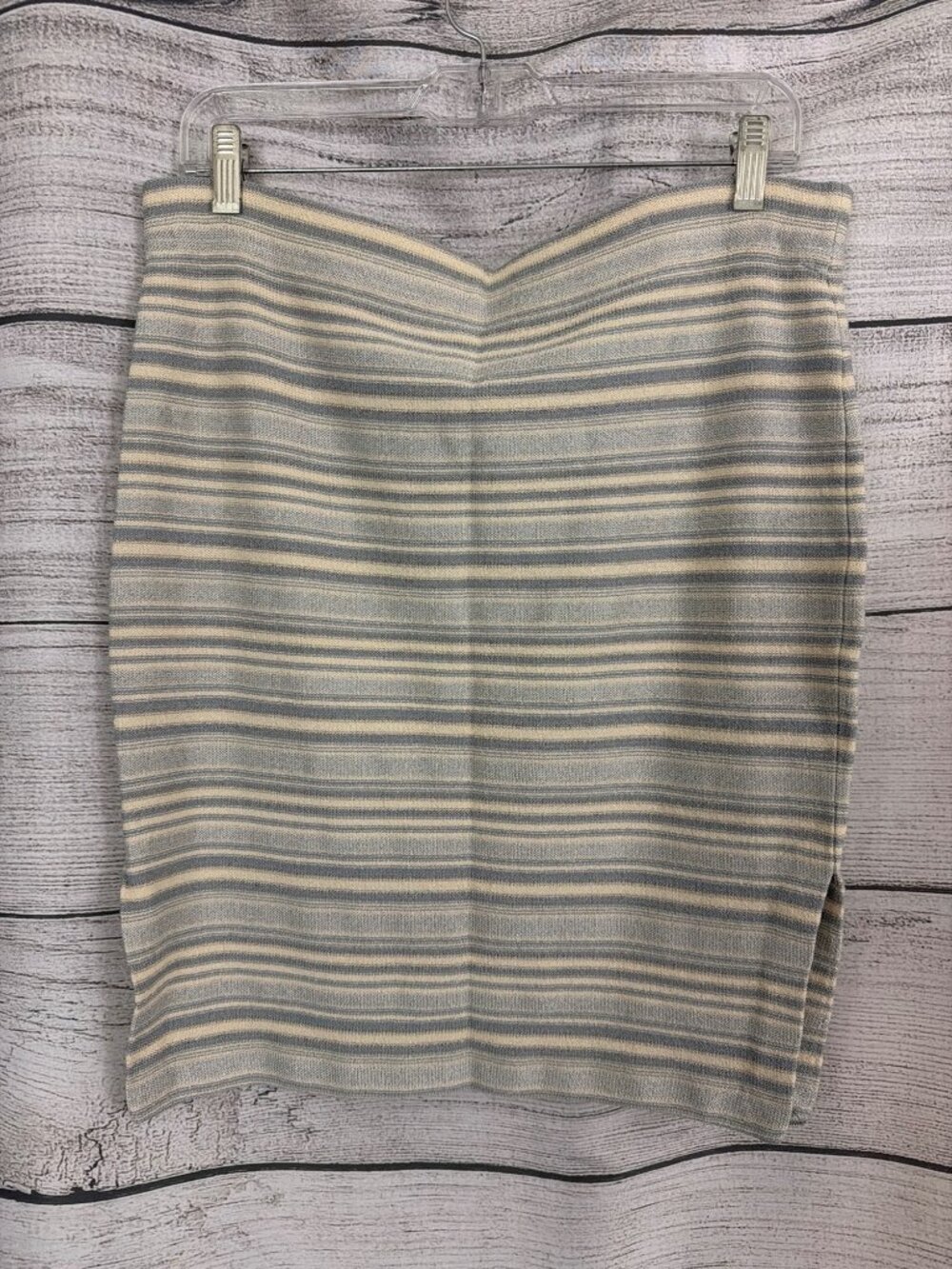 St. John Collection By Marie Gray Vintage Striped Knit Pencil Skirt Size 4